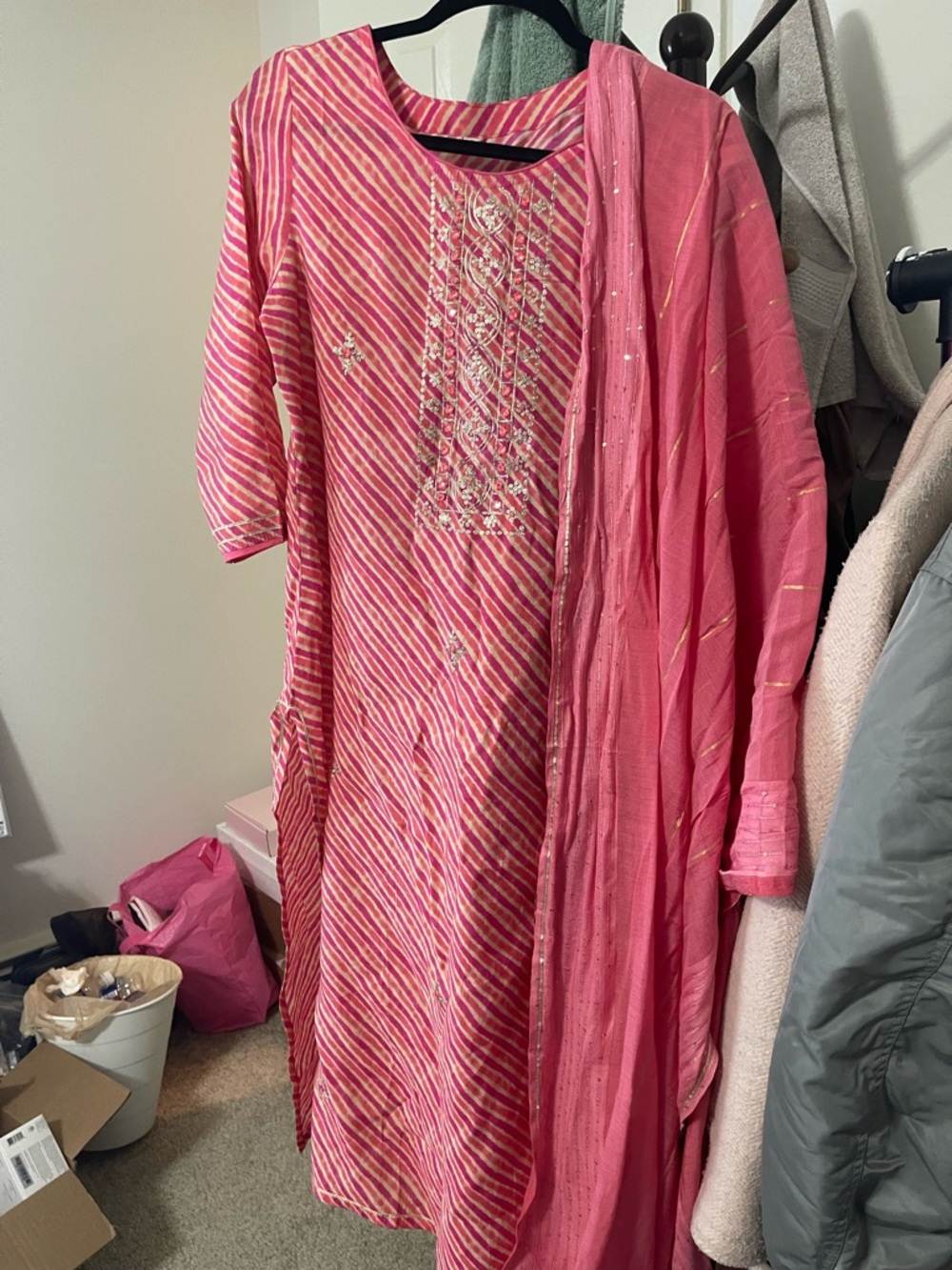 Pink Salwar Kameez Kurti